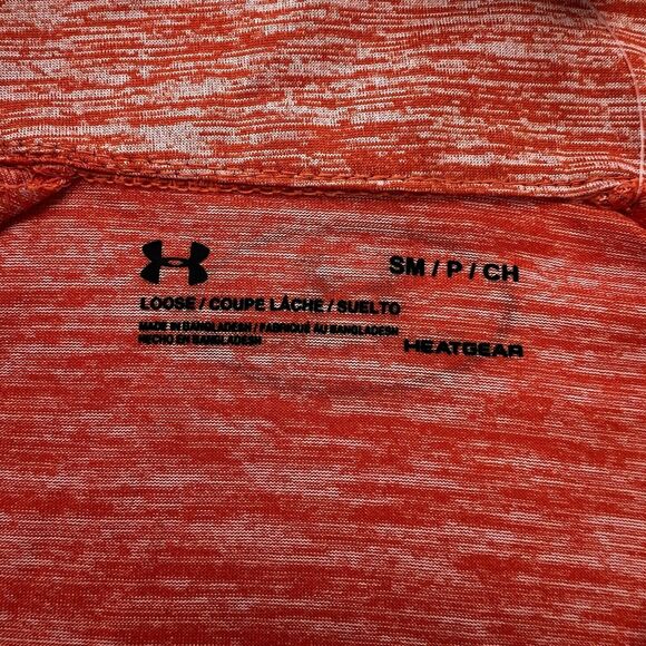 Under Armour Women's Loose Tech Twist 1/2 Zip-Long Sleeve Size Small Orange NEW - Picture 7 of 8